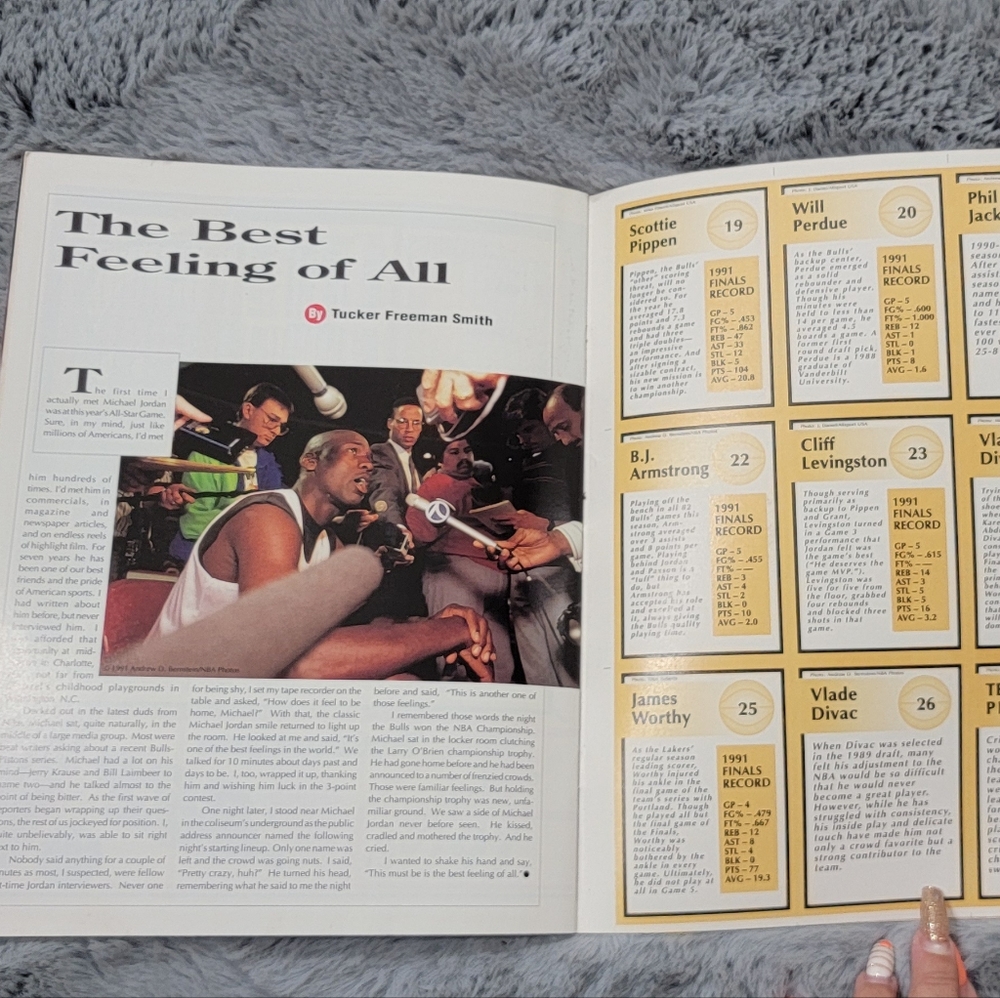 Vintage 1991 Tuff Stuff Jr. Michael Jordan Special Issue Magazine - Picture 7 of 8